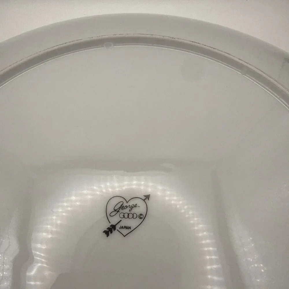 Christmas Goose Plate Vintage George Good Salad Plate Fabritzio, EUC!